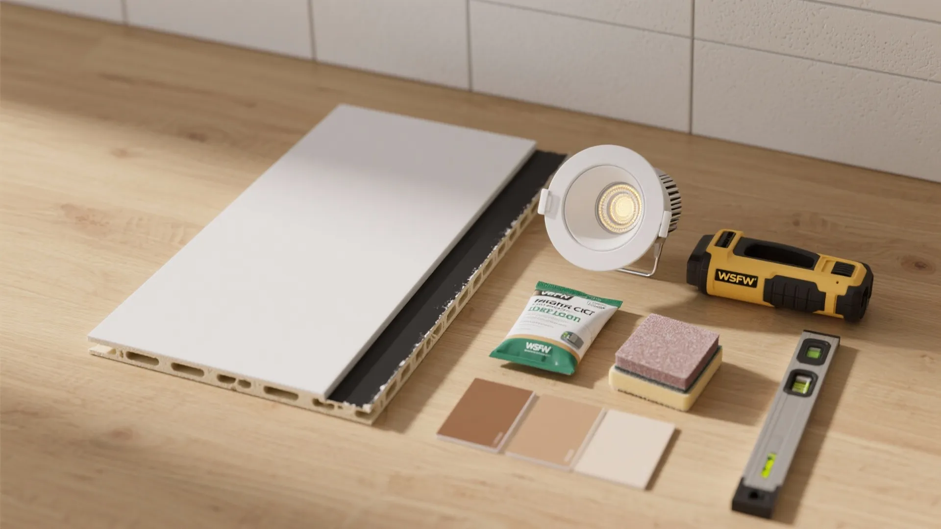 Recessed Panel Grid with Shadow Gaps