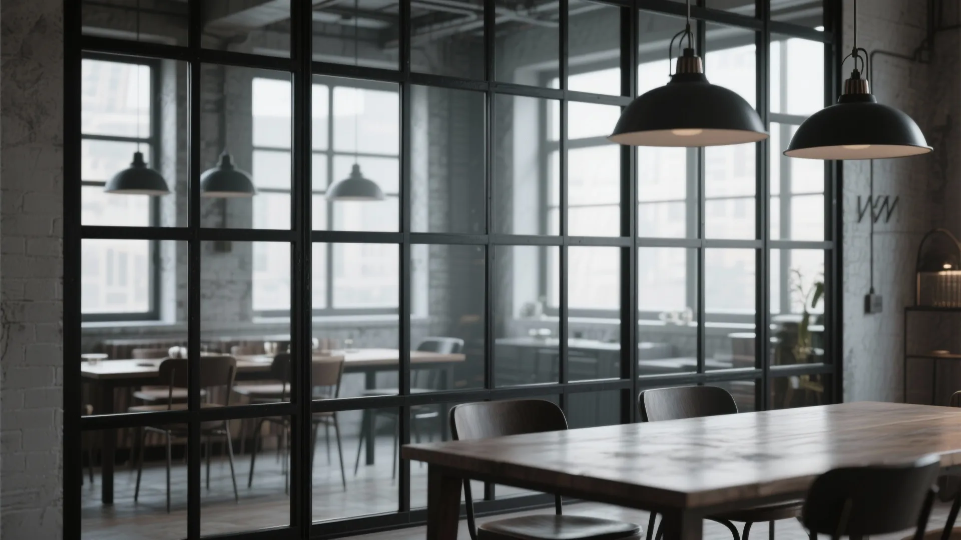 3. Mirrored Wall Panels in Grid Formation