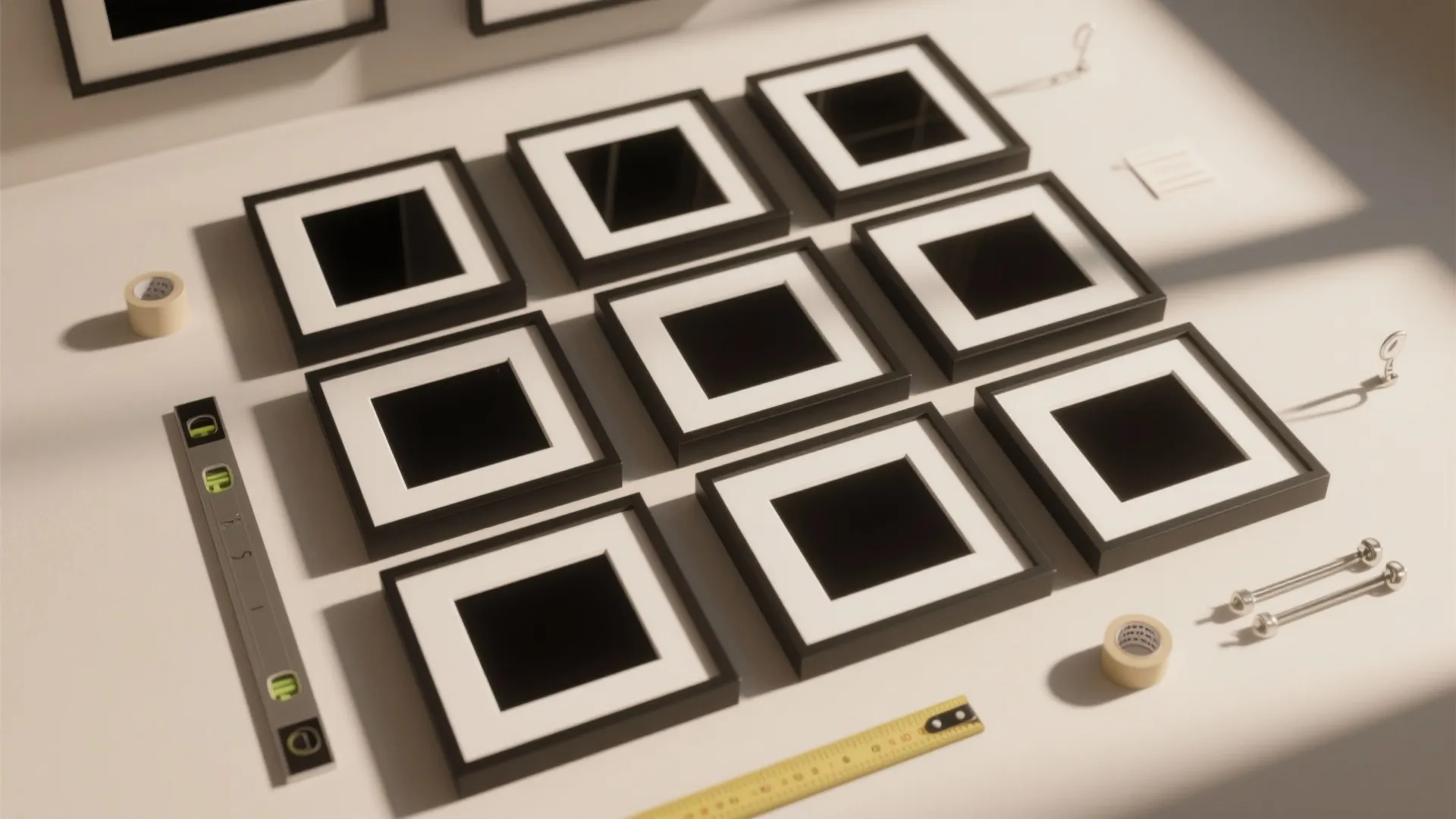 Grid Layout with Museum Mats