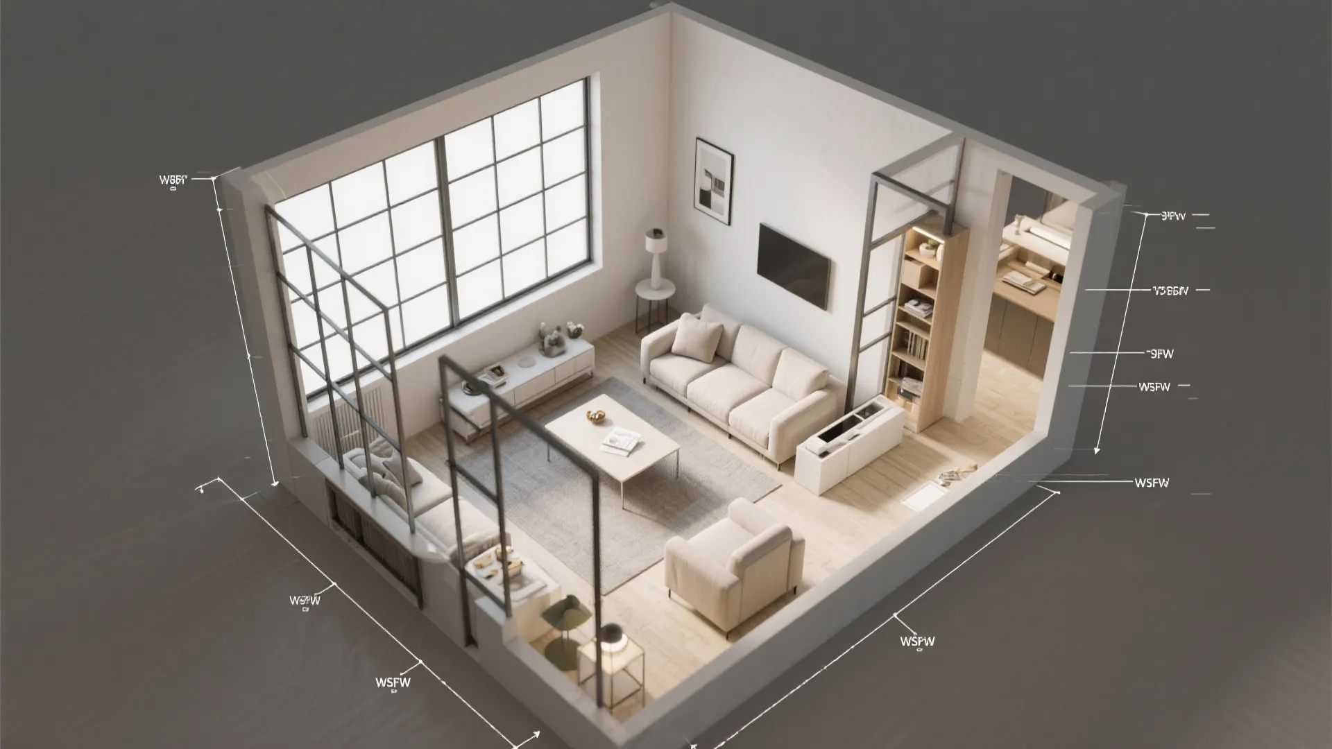 Steel-mullion grids for a modern loft vibe