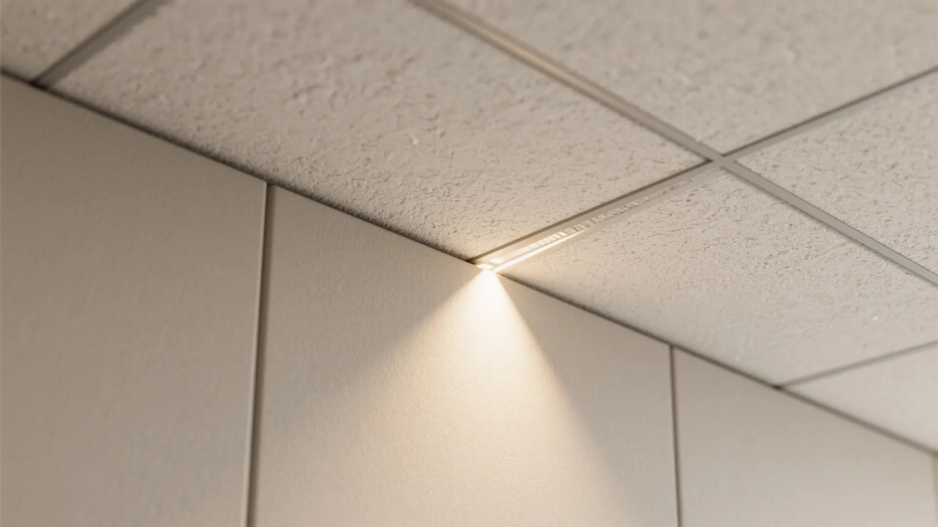 Shallow T-Bar Grid with Concealed Lines