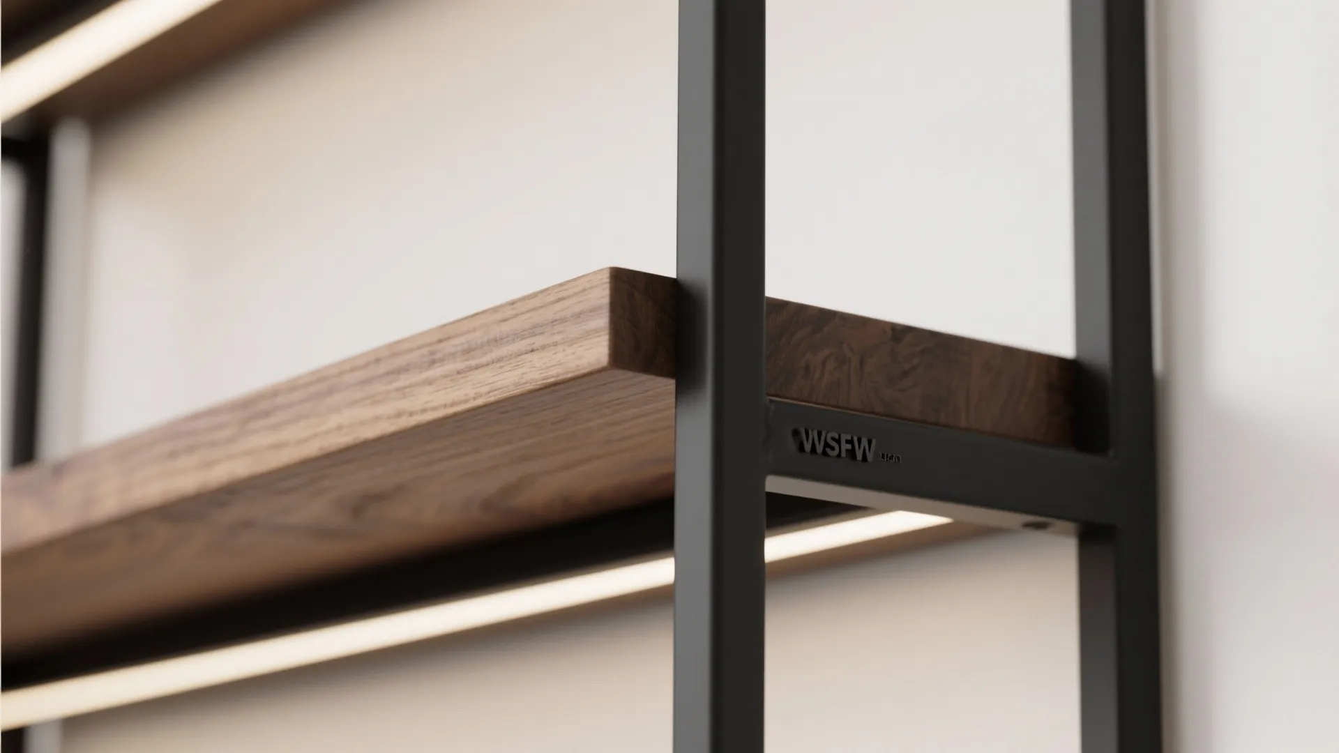 1) Minimal Floating Grid Shelves