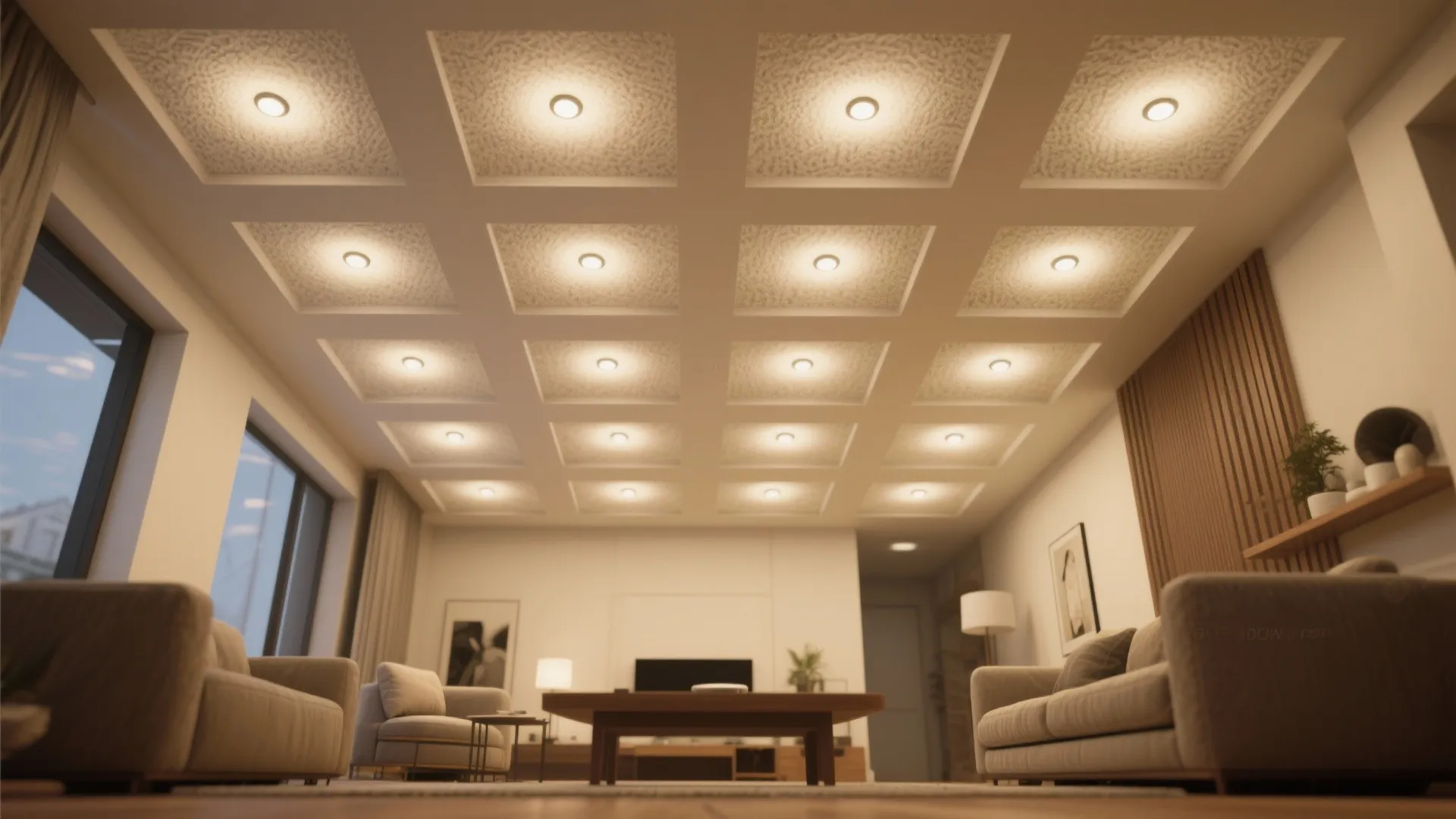 3. General Room Lighting with Grid Spacing