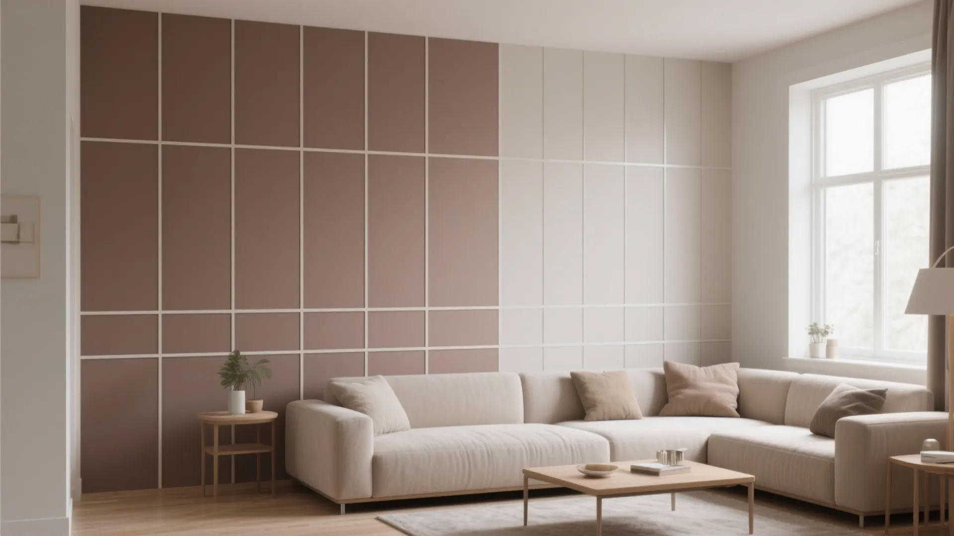 Geometric Grid Paneling with Two-Tone Color