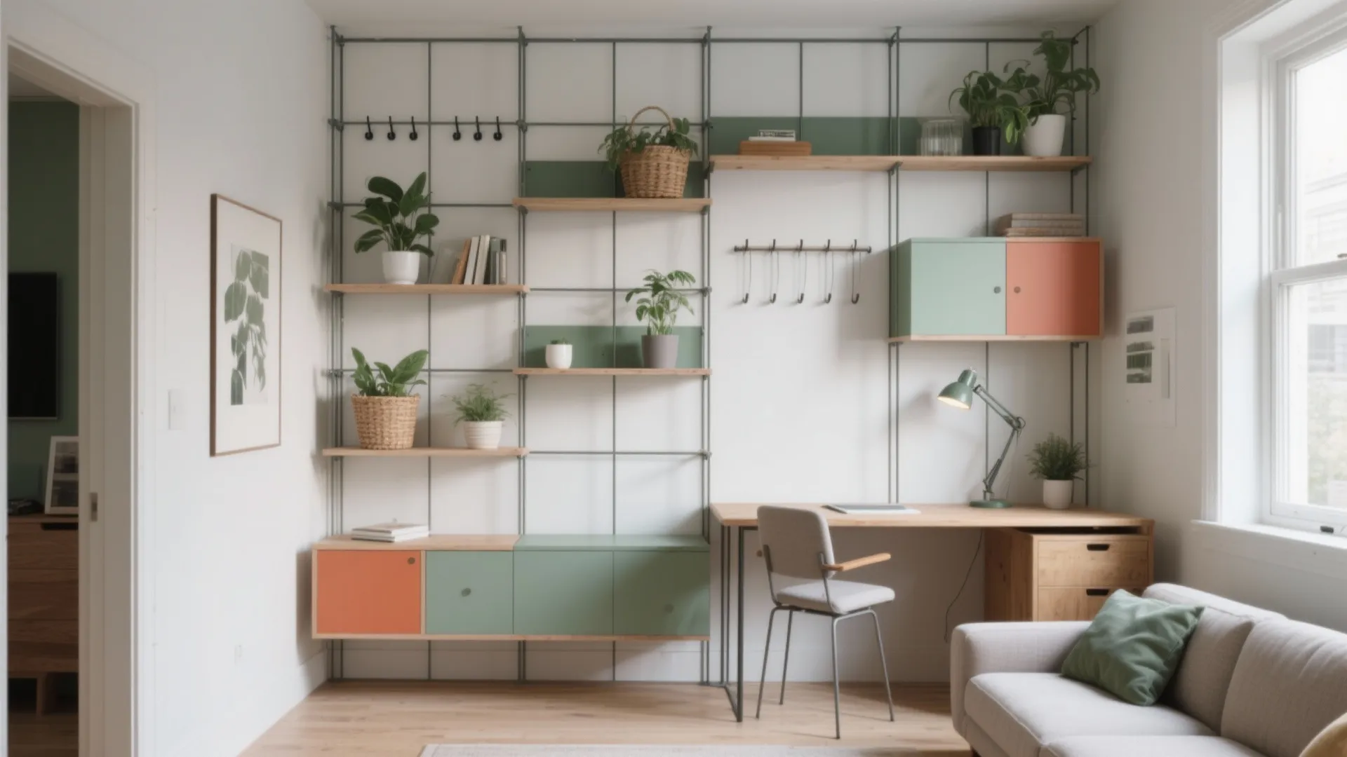 DIY Grid Wall: Transform Small Spaces with Style: 1 Minute to Personalize Your Decor with a DIY Grid Wall