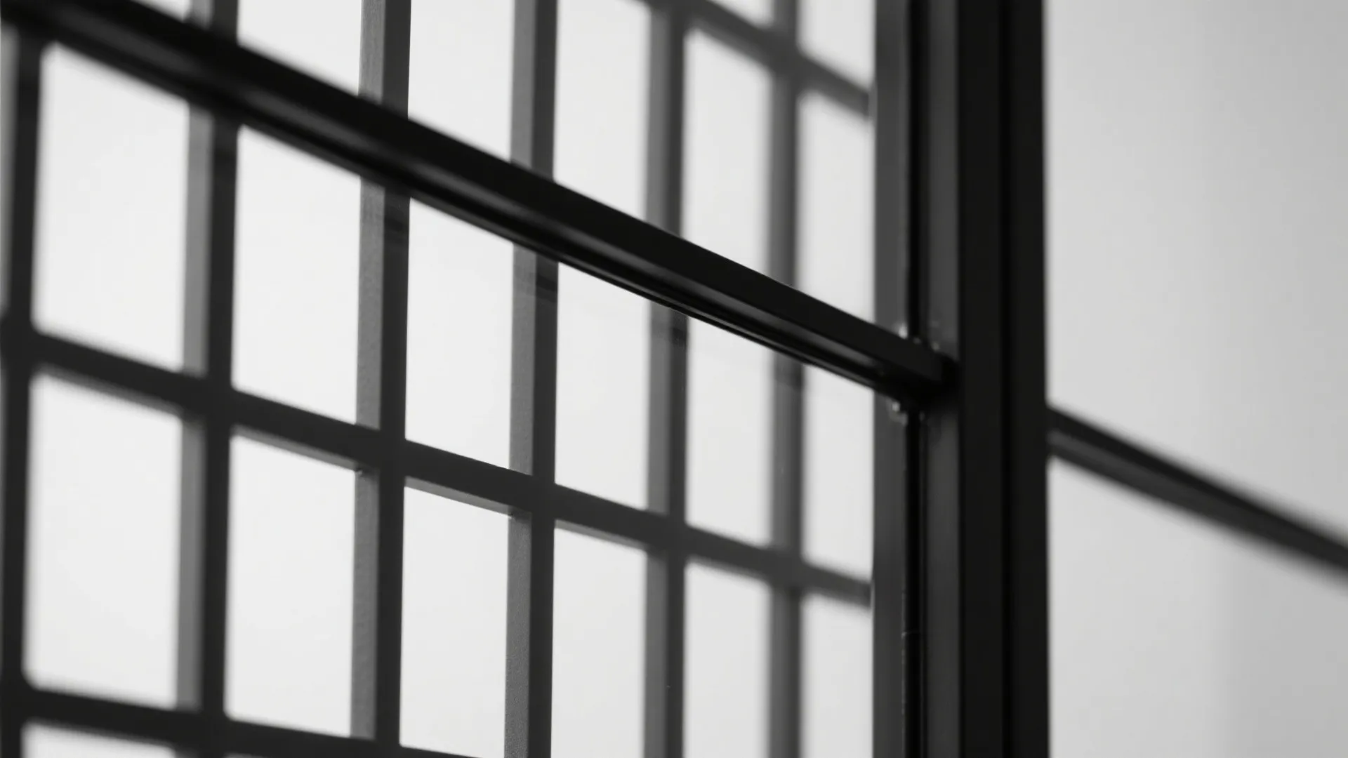 Glass Partition with Gridded Mullions