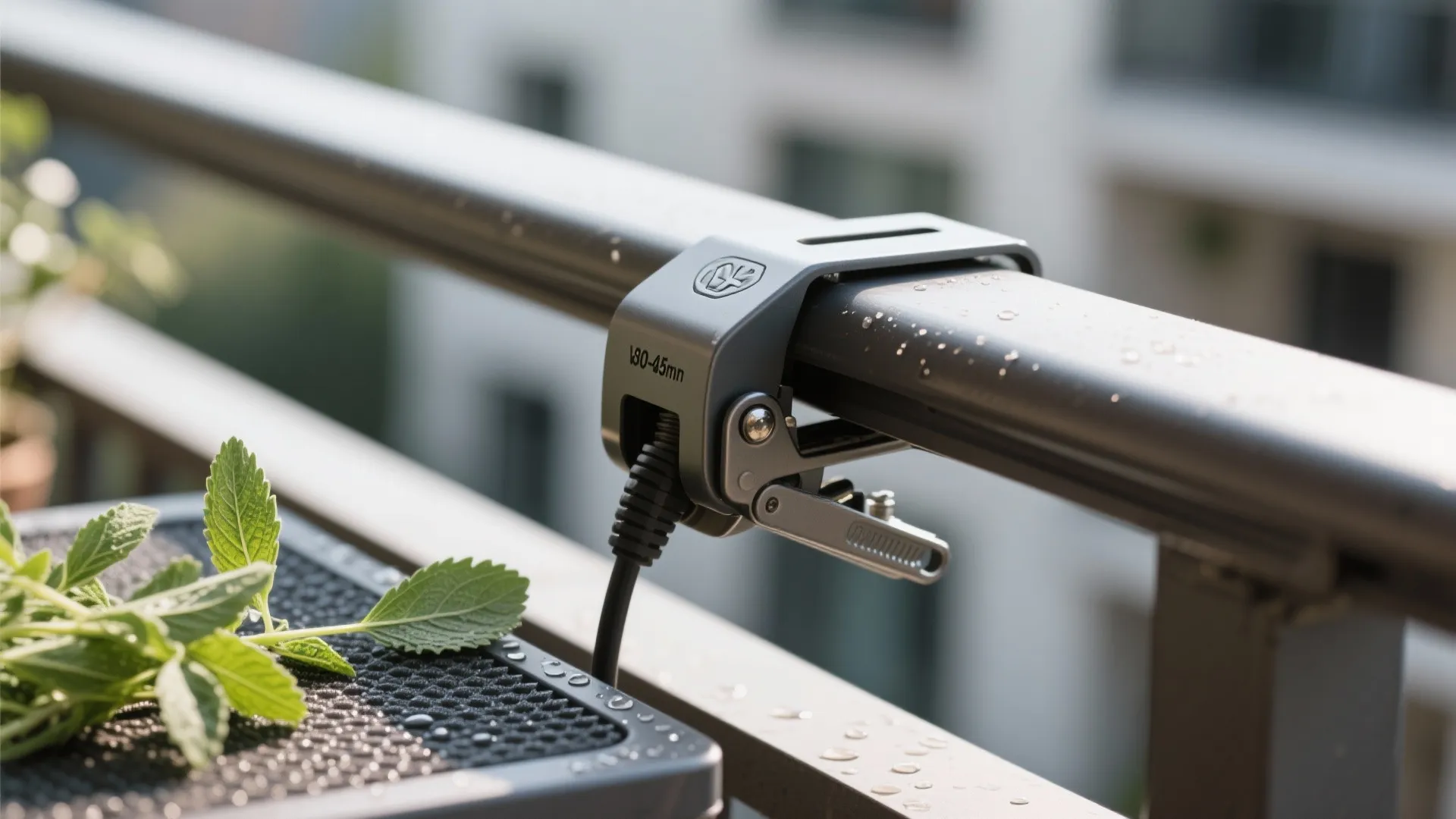 Rail-Mounted Electric Grill + Herb Ledge