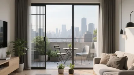 5 Balcony Grill Door Designs for Apartments