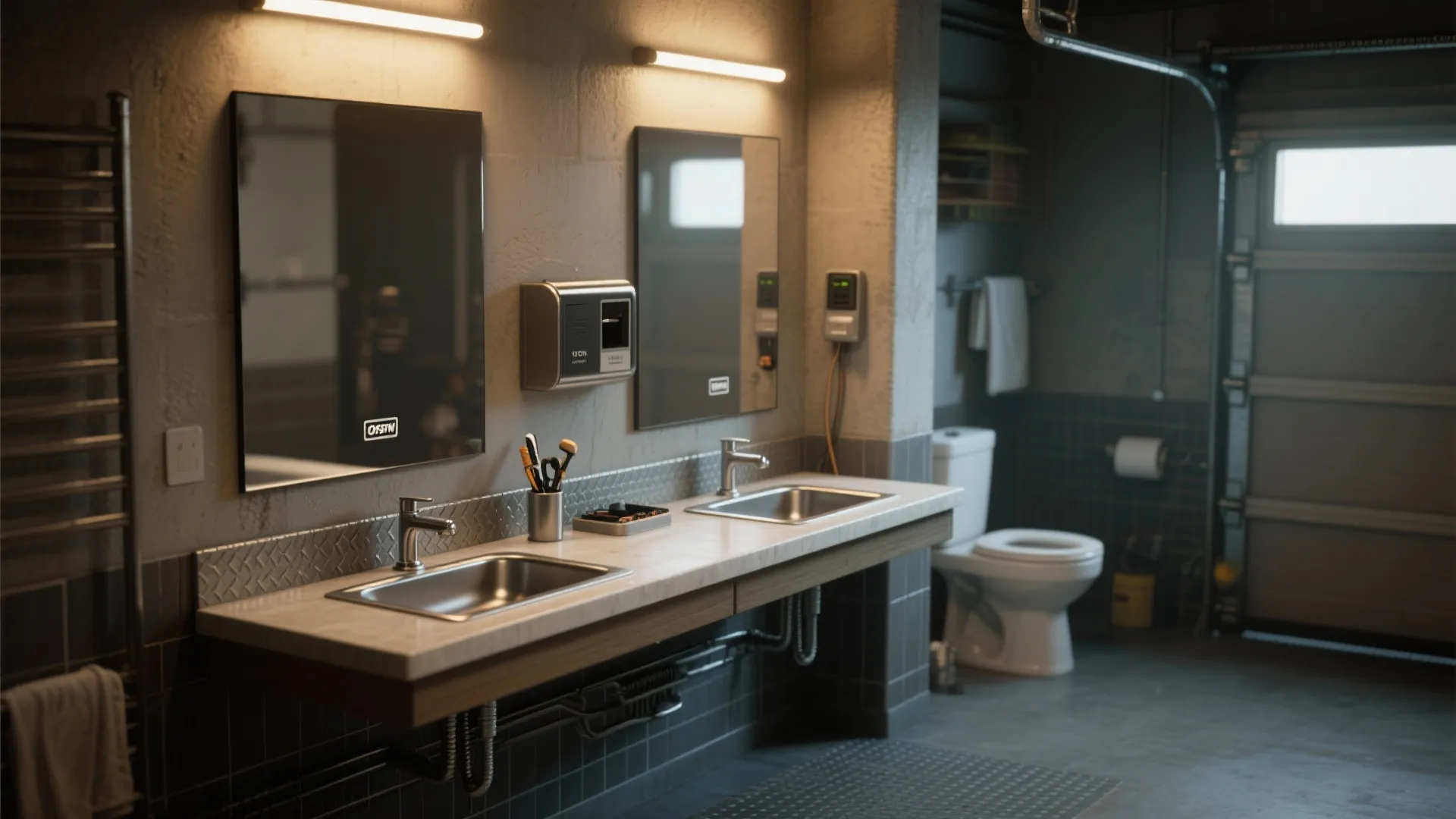 5. Dual-purpose grooming station with durable finishes