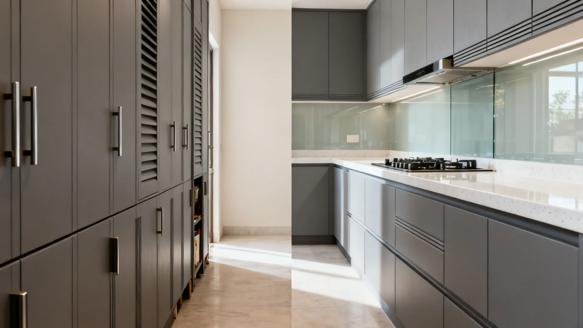 Grooved Shutter Profiles for Grip and Shadow Lines