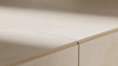 Clean-Lined Modern Cabinet Design with Subtle Texture