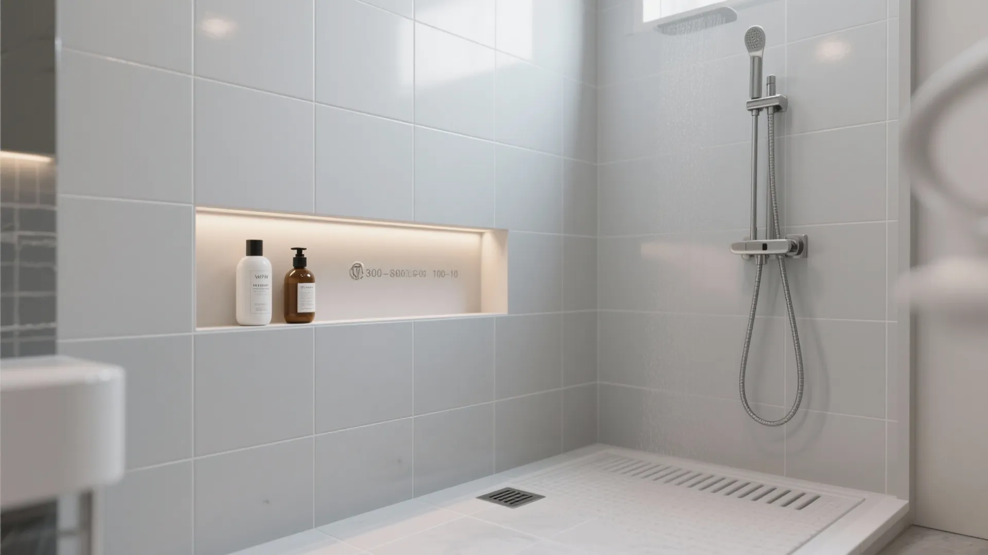 Recessed Shower Niches That Disappear Into the Tile