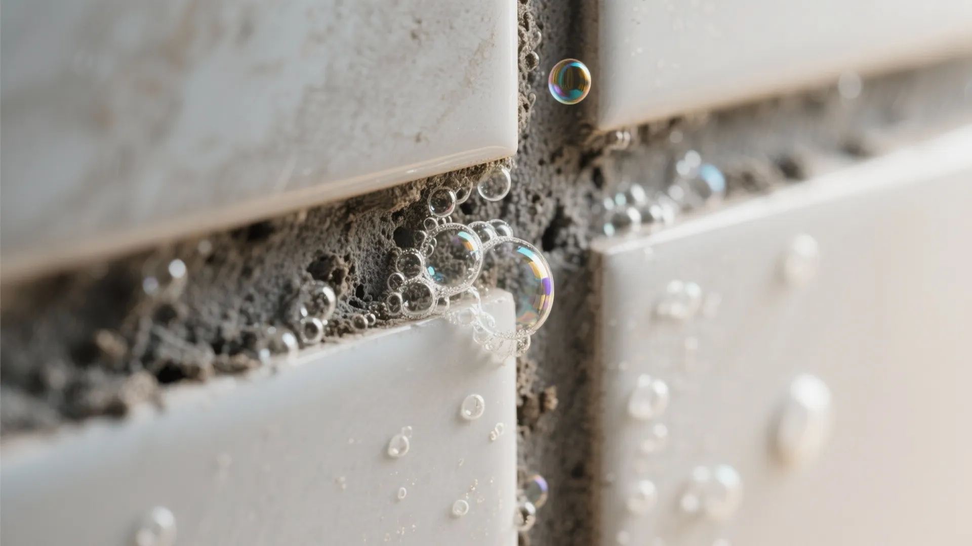 2) Oxygen Bleach for Grout Discoloration