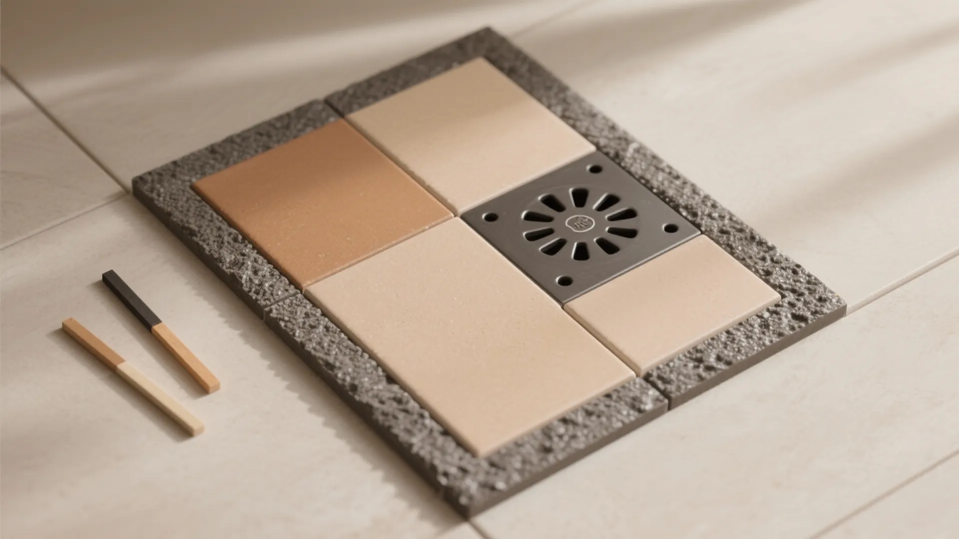 Color Blocking and Contrasting Grout for Navigation