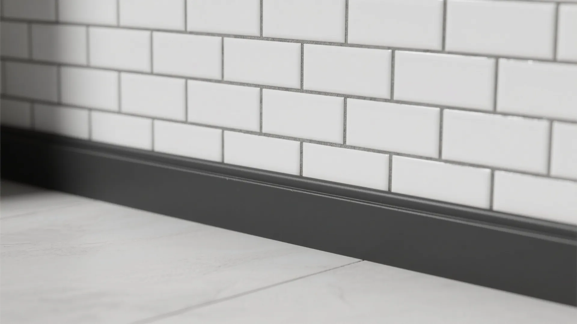 3. Play with contrast using grout, grout lines, and trim