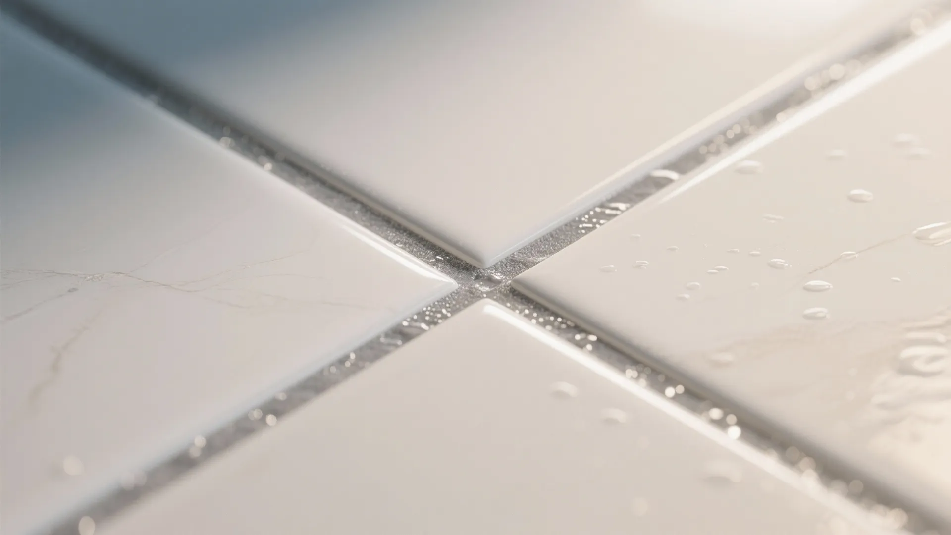 Seamless epoxy grout lines for easy-clean bathrooms
