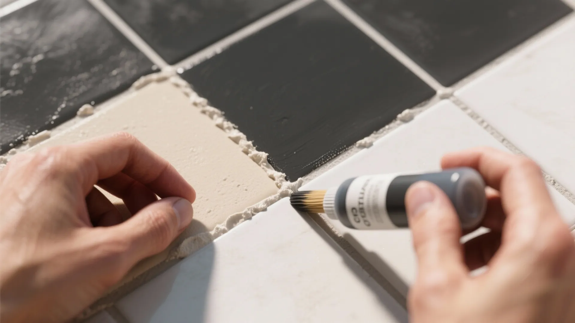 4. Monochrome Grout Refresh