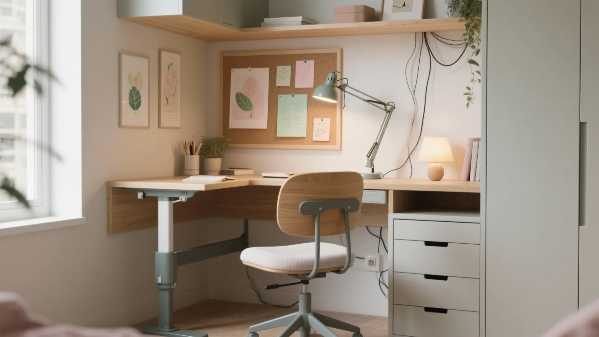 A Grow-With-Her Study Corner