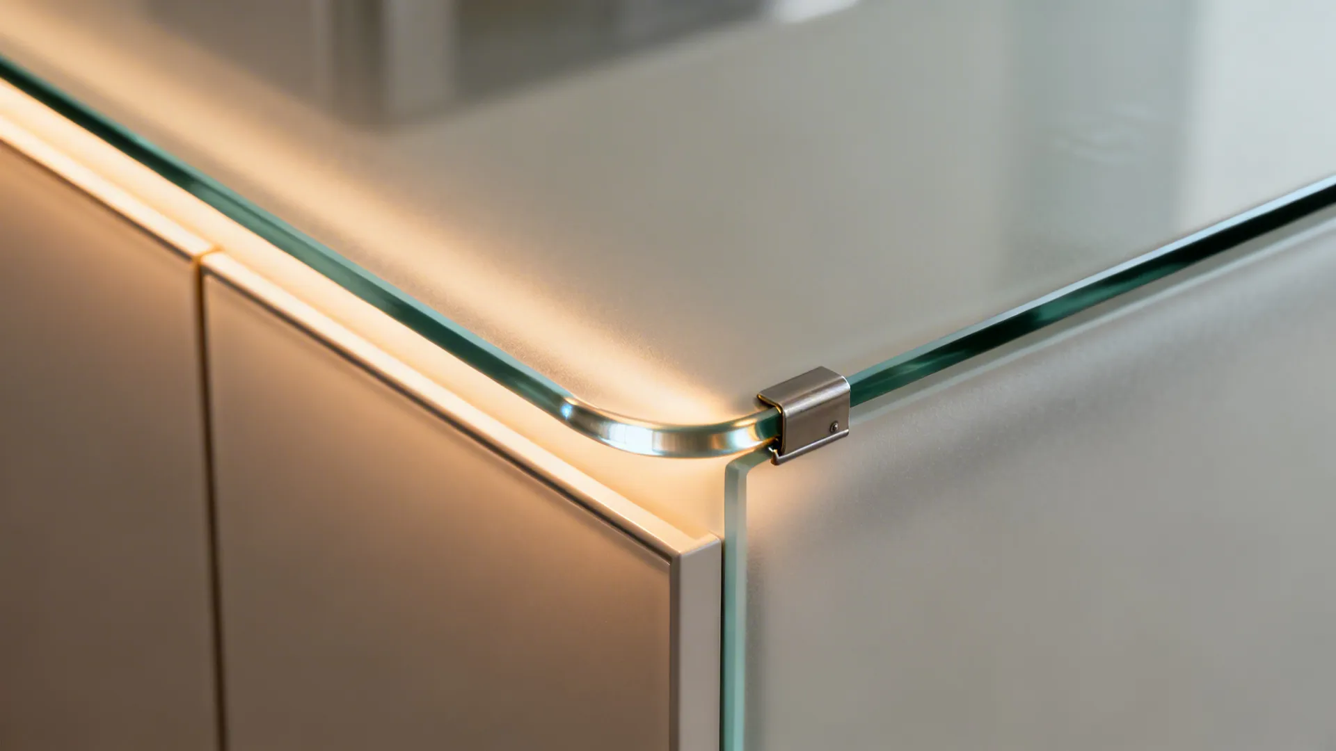 Frosted Glass Counter Guard and Appliance Panels