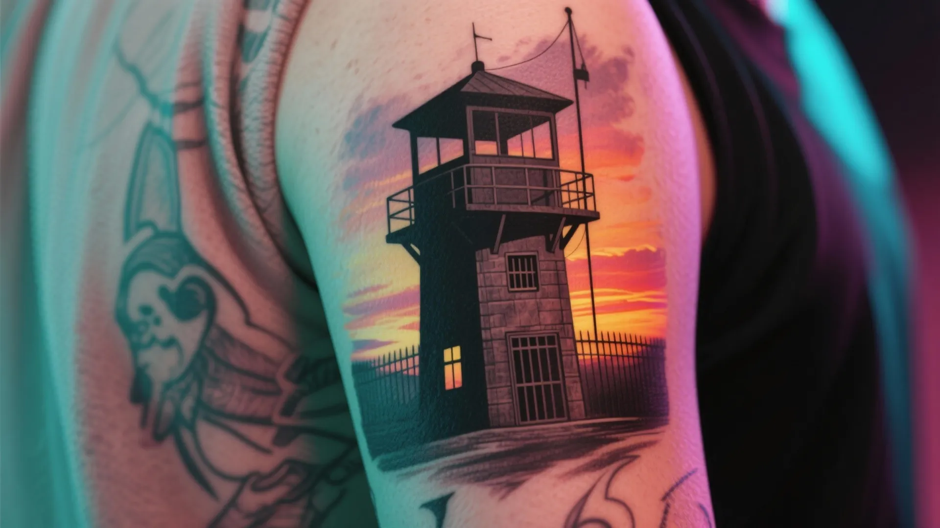 7. Guard Tower & Sunset