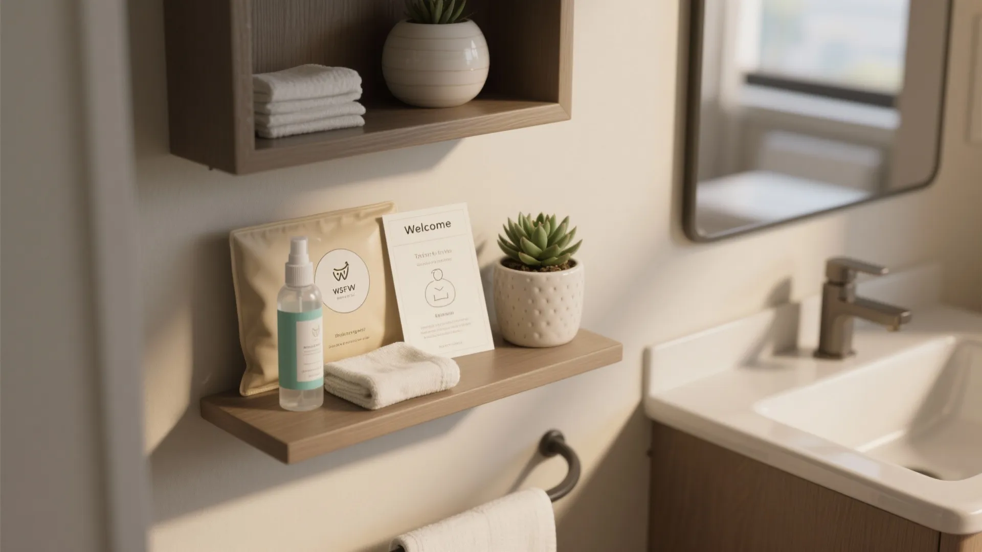 5. Keep a neat kit for short-term rentals or guest baths