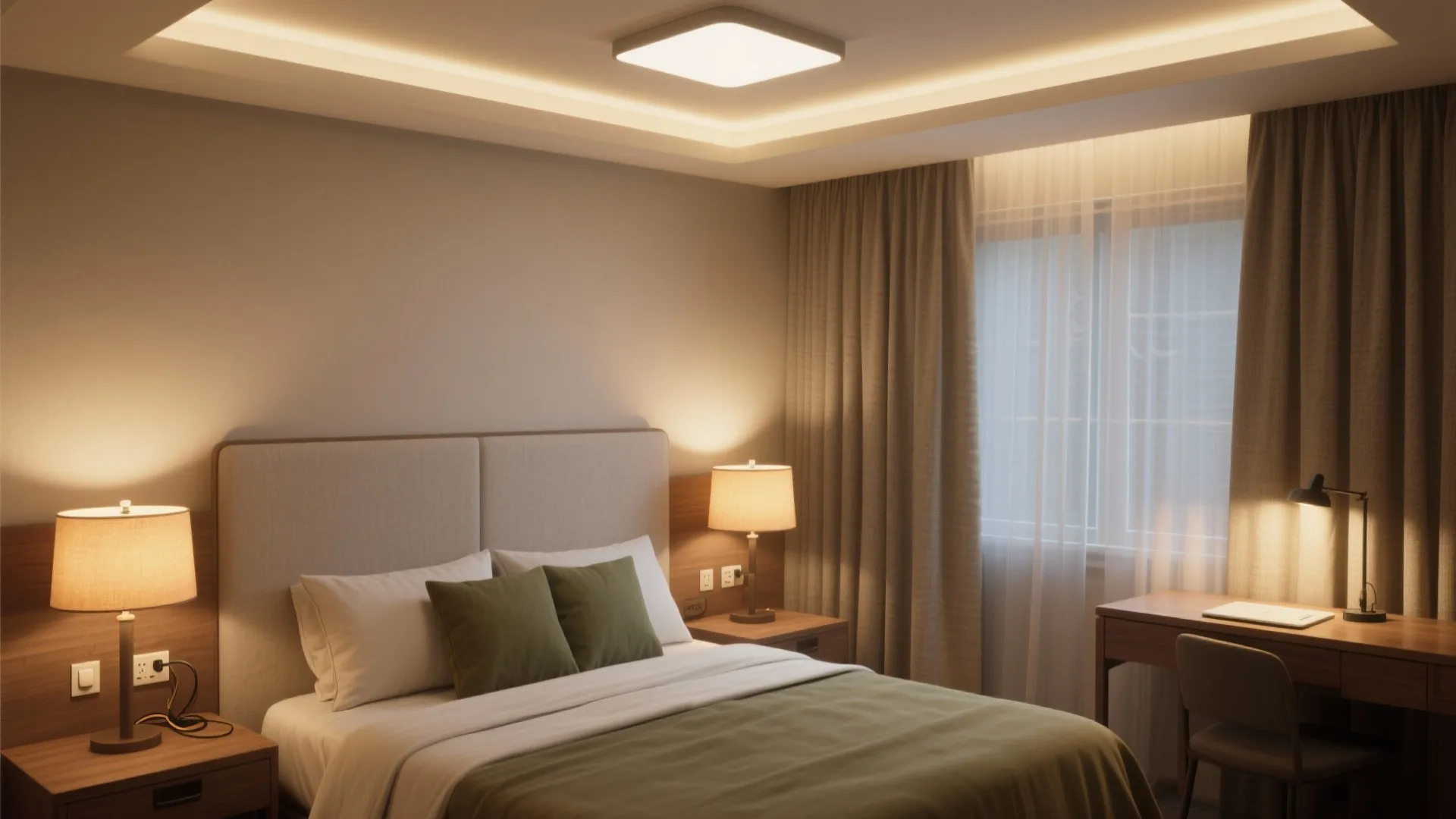 Layered lighting and blackout control