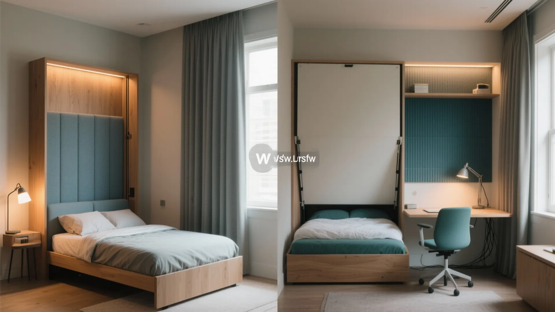 4) Guest Room by Day, Quiet Home Office by Night