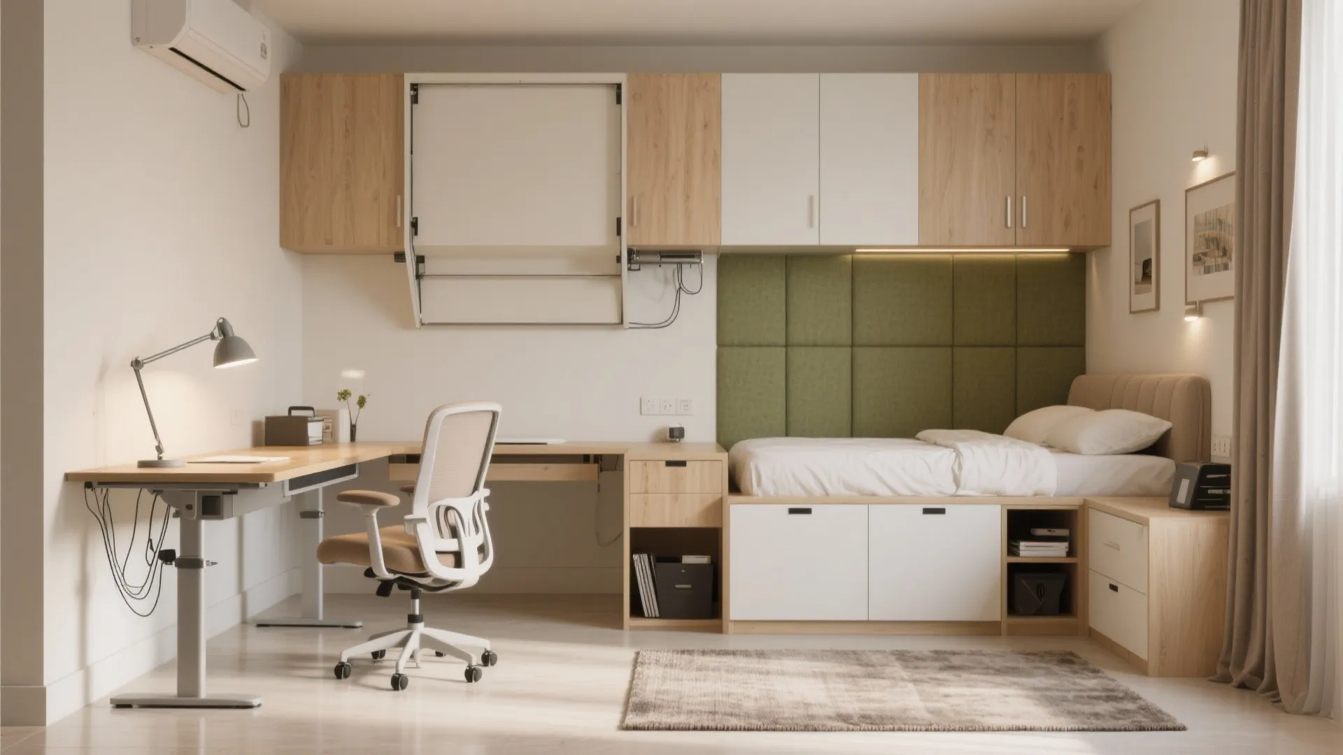 Guest Room That Doubles as a Home Office