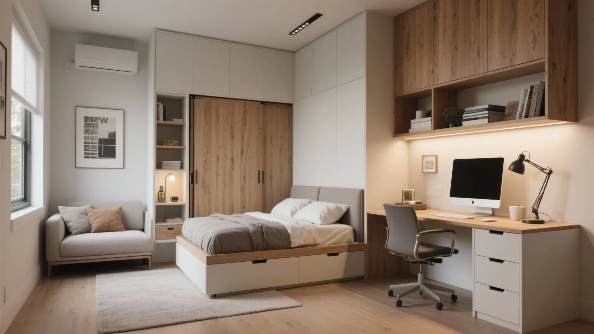 3. Multi-functional guest/office bedroom
