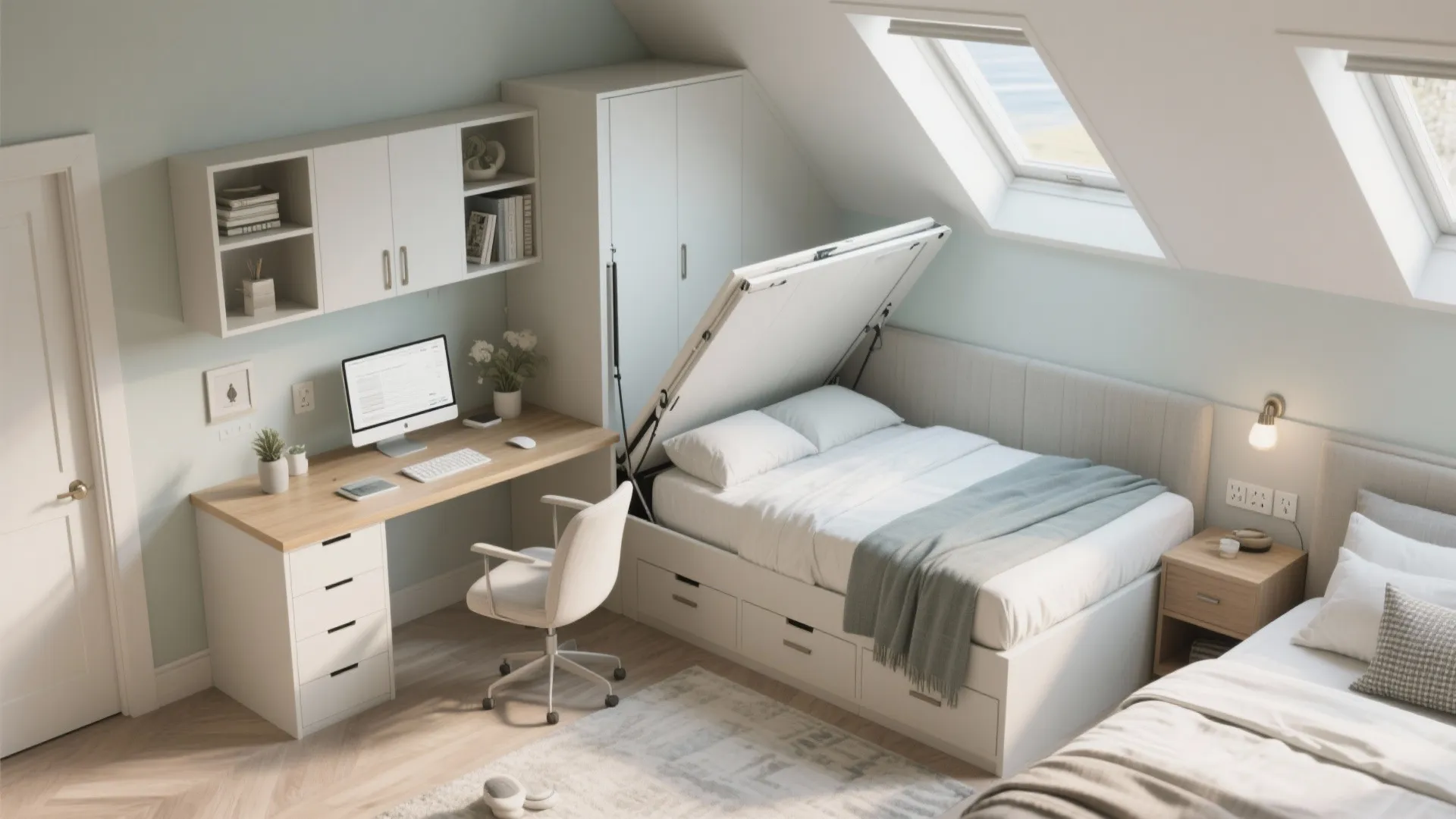 3. Flexible guest bedroom / home office combo