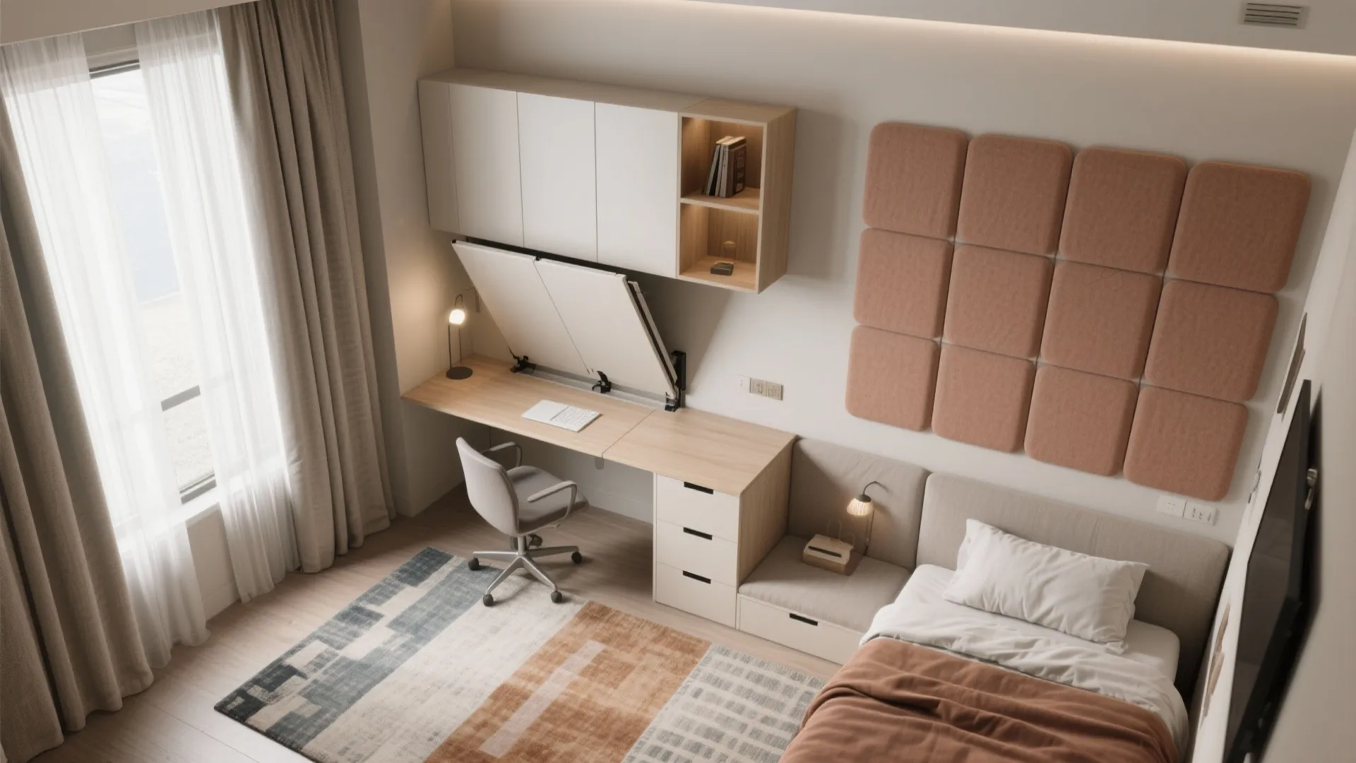 2. Flexible guest/office bedroom