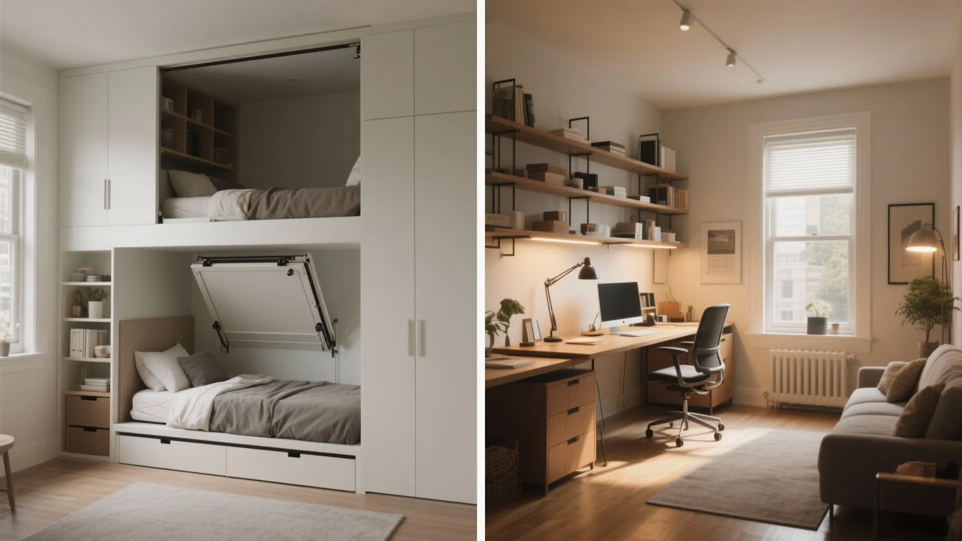 3. Two-Bedroom Flex: Guest Room as Home Office