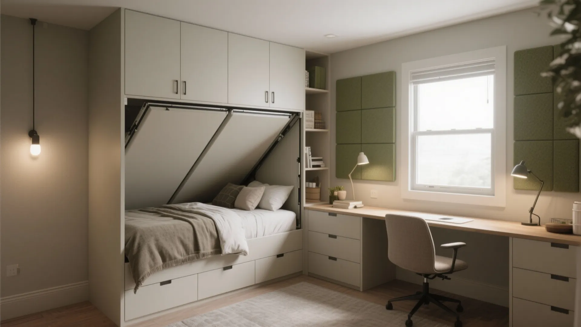 2. Flexible Guest/Office Bedroom