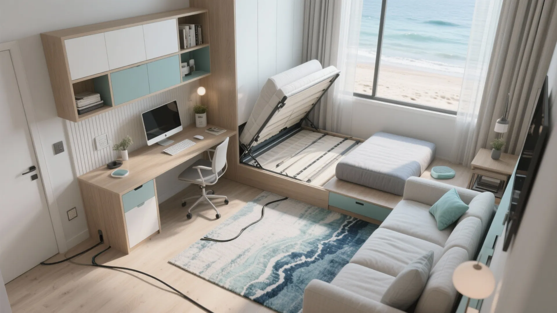 3. Flexible guest/office room