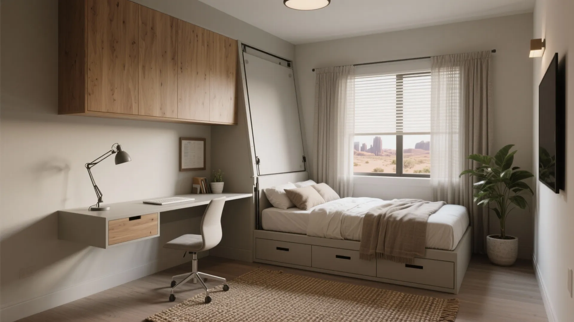 2. Flexible guest bedroom / office