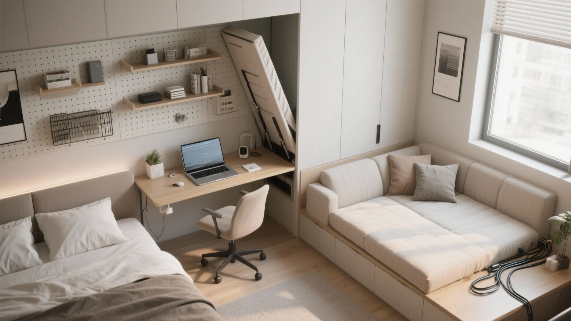 2. Multi-functional guest/office bedroom