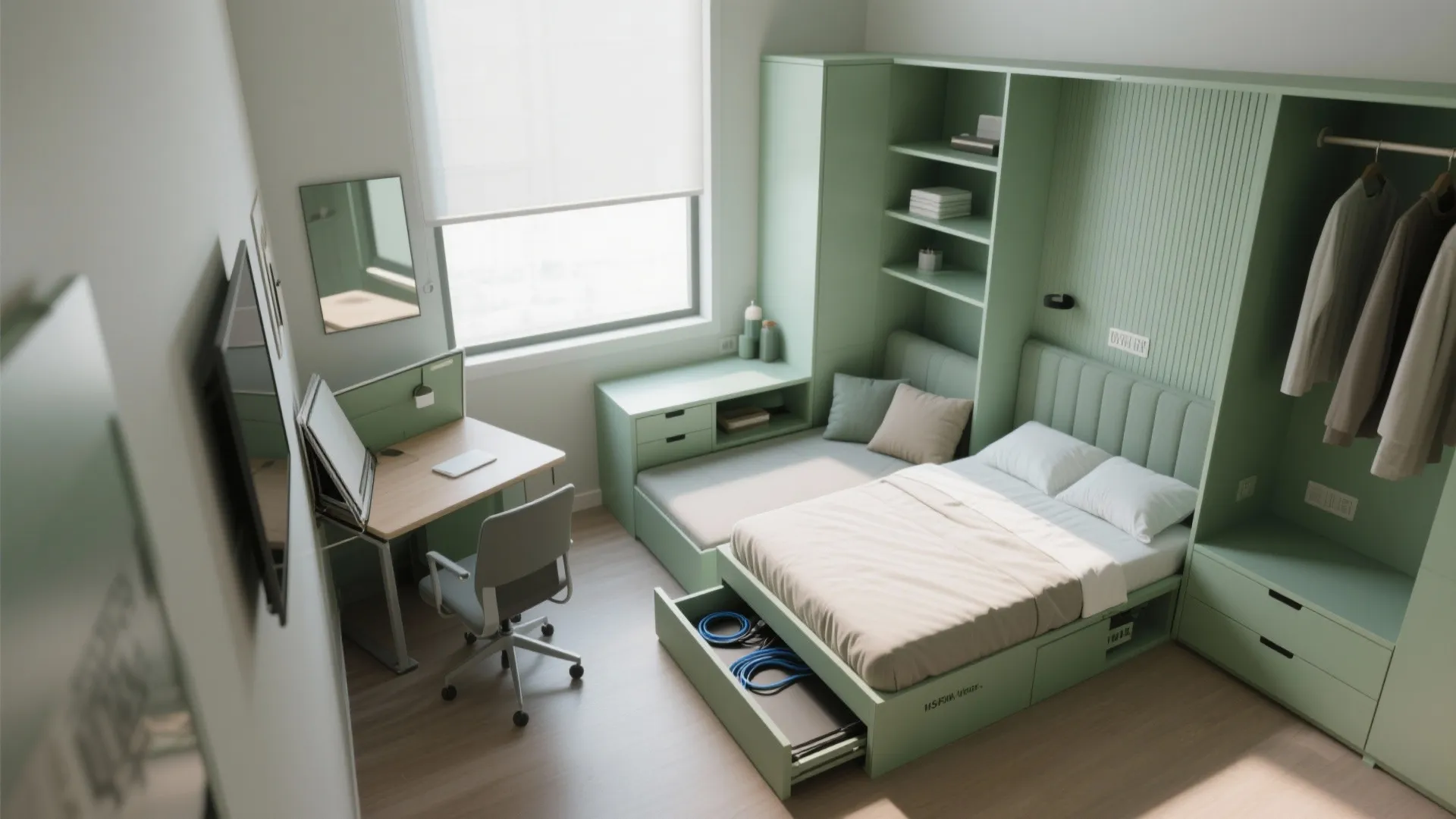 2. Make the Second Bedroom a Flexible Guest-Office
