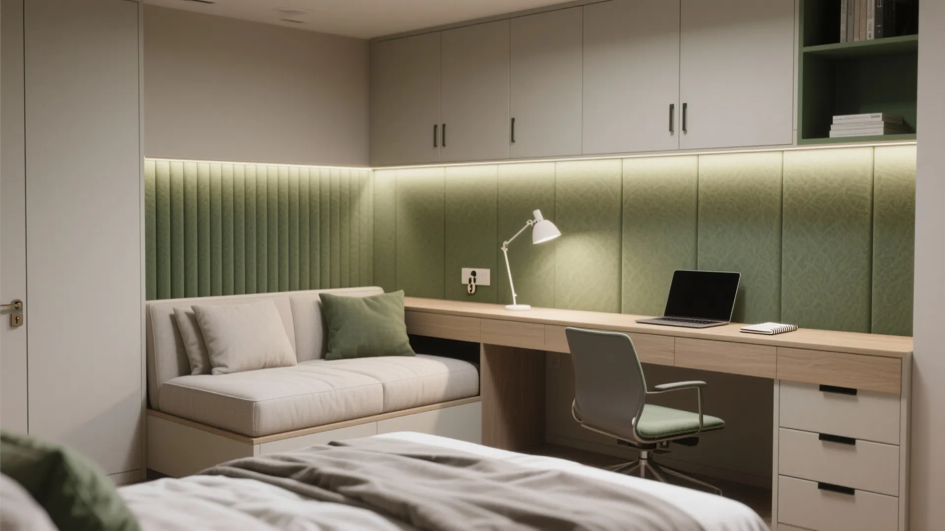 1. Flexible Guest-to-Home Office Suite