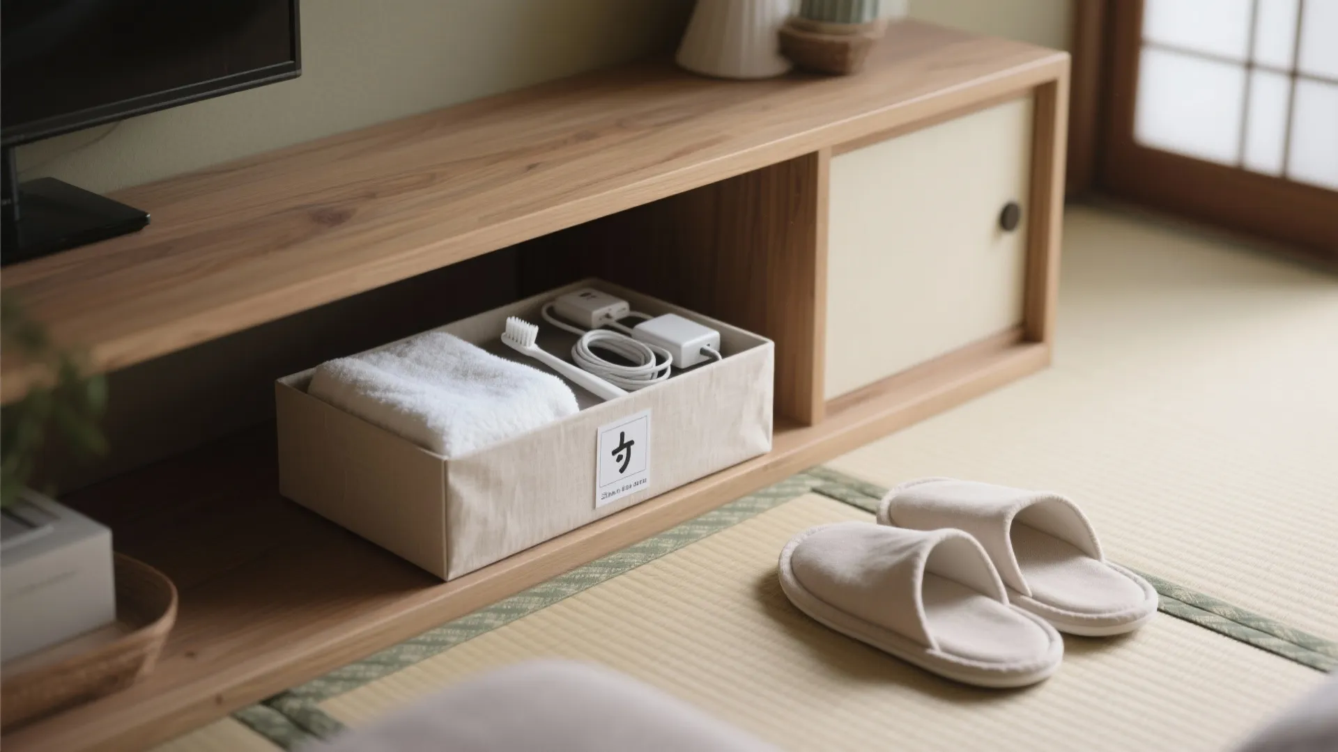Tips 3: ゲスト用“ワンボックス収納”を用意（收纳技巧）