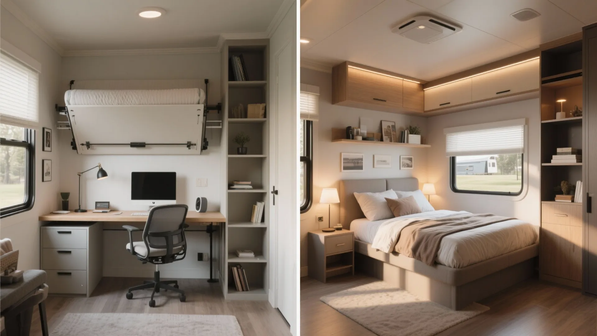 4. Flexible guest room / home office trick