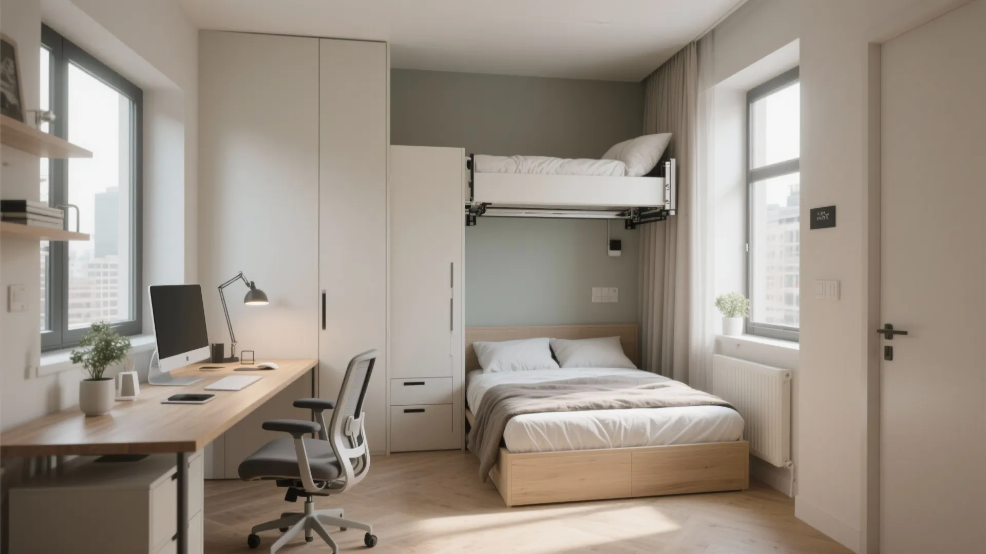 Flexible Guest Room / Study Hybrid