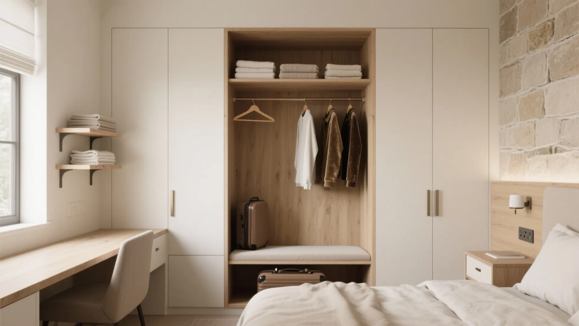 Built-In Storage and a True Luggage Zone