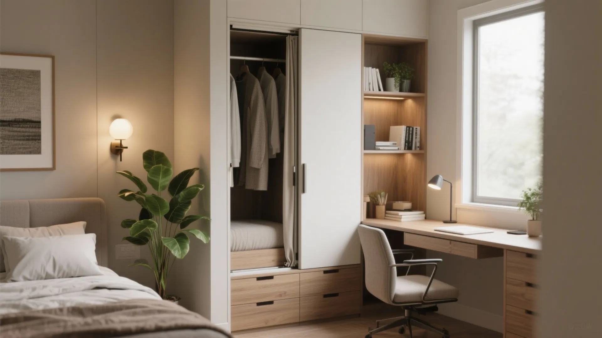 1. Flexible Guest Room that Doubles as a Study