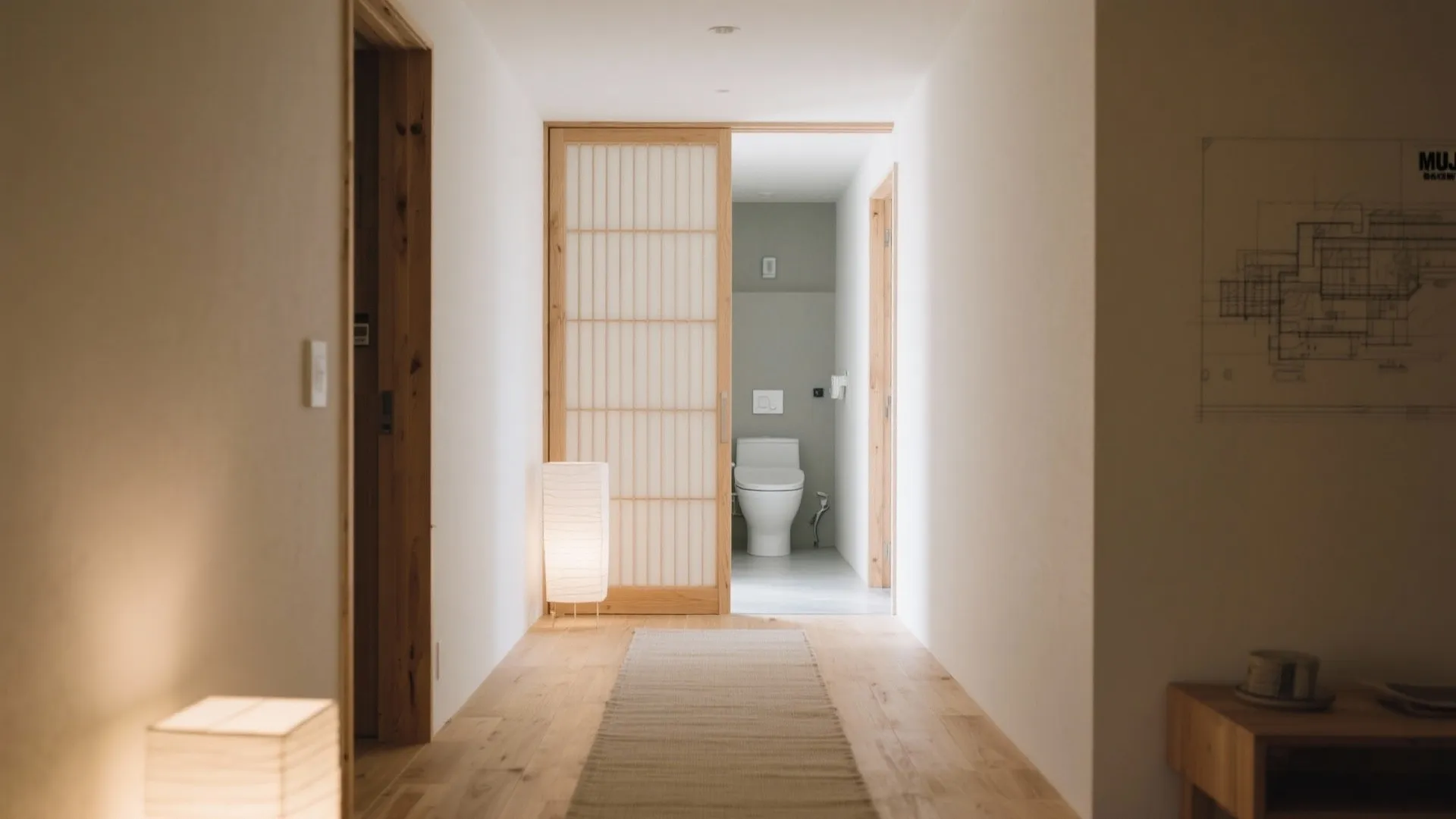 Tips 1: 玄関〜LDKの動線上にゲストトイレを置き、プライベートを守る（東京の小さな住まい／動線规划）