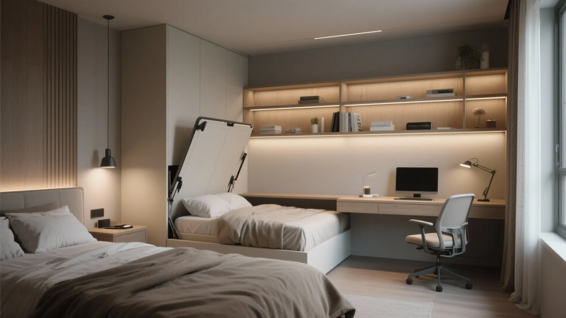 3. Bedrooms that flex: guest and workspace