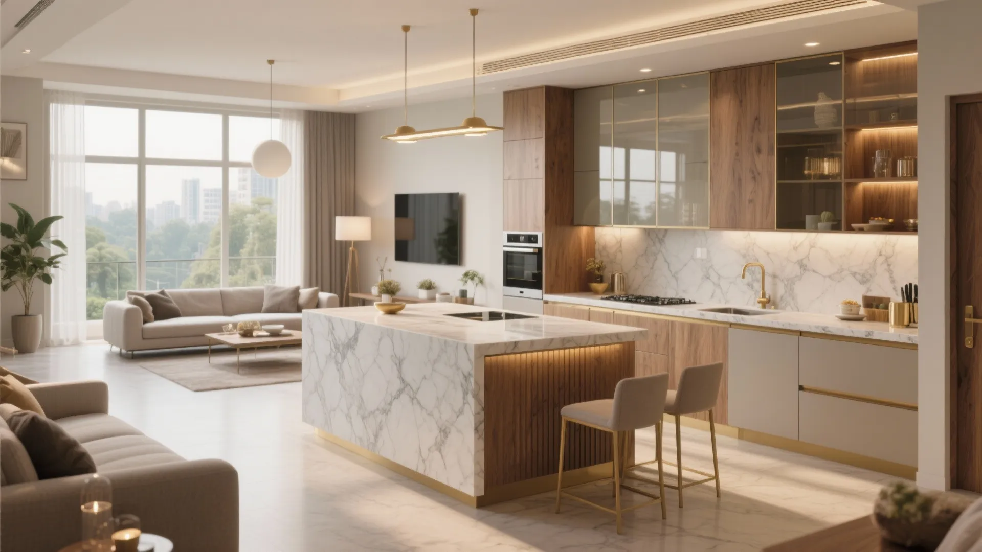 4 BHK Luxury Apartments in Gurgaon: 5 Design Ideas: Small-space genius meets big-life living: my 5 expert design ideas for 4 BHK luxury apartments in Gurgaon