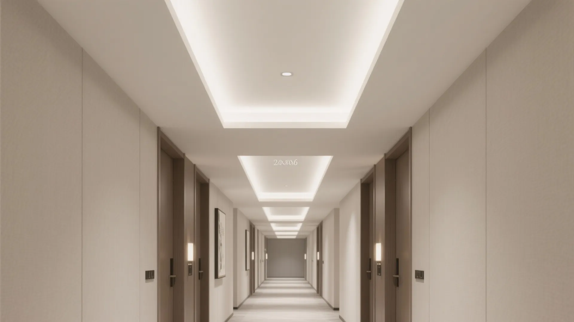 Clean Gypsum Panel With Center Wash