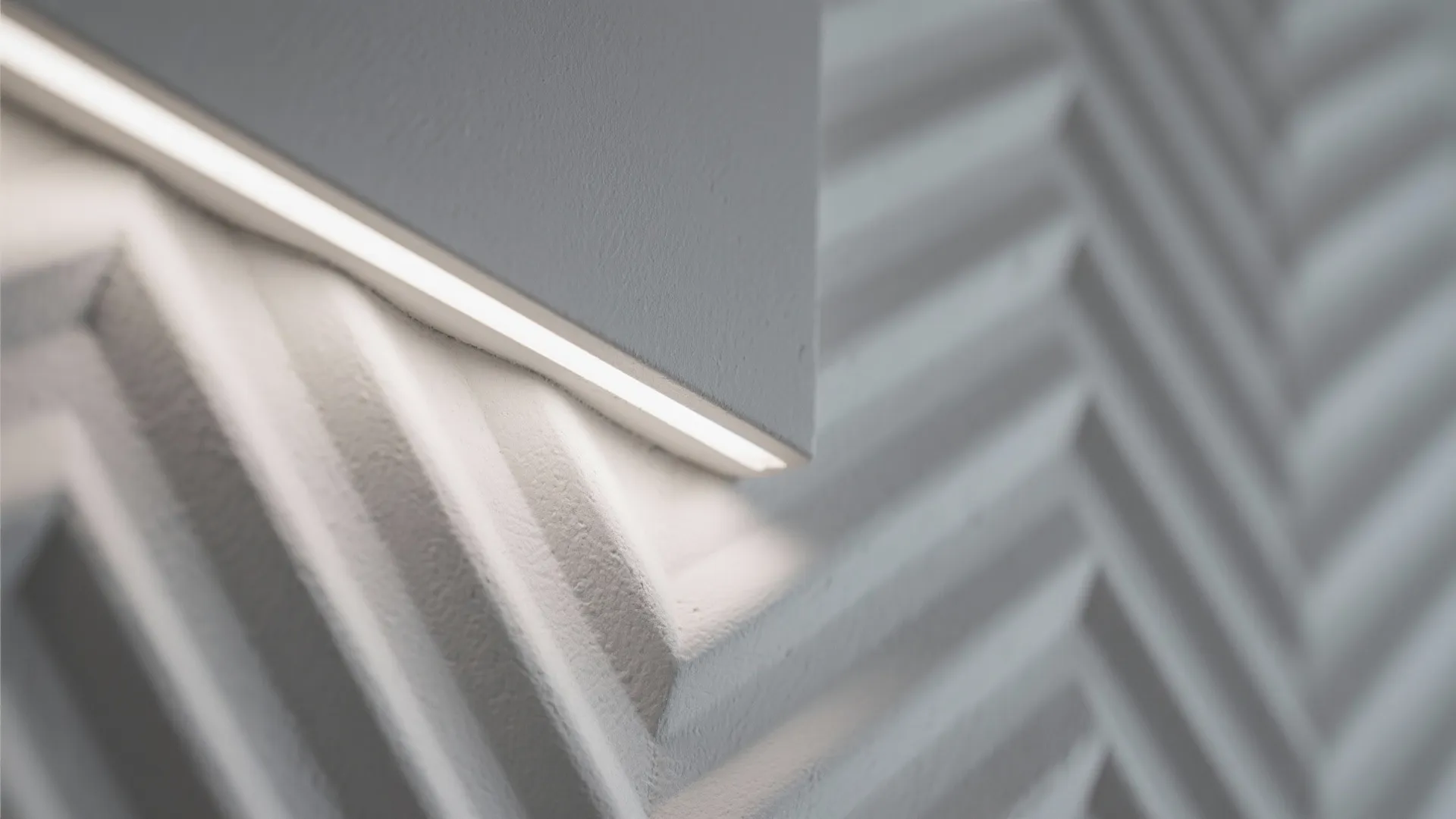 Geometric Gypsum Panels with Layered Downlights