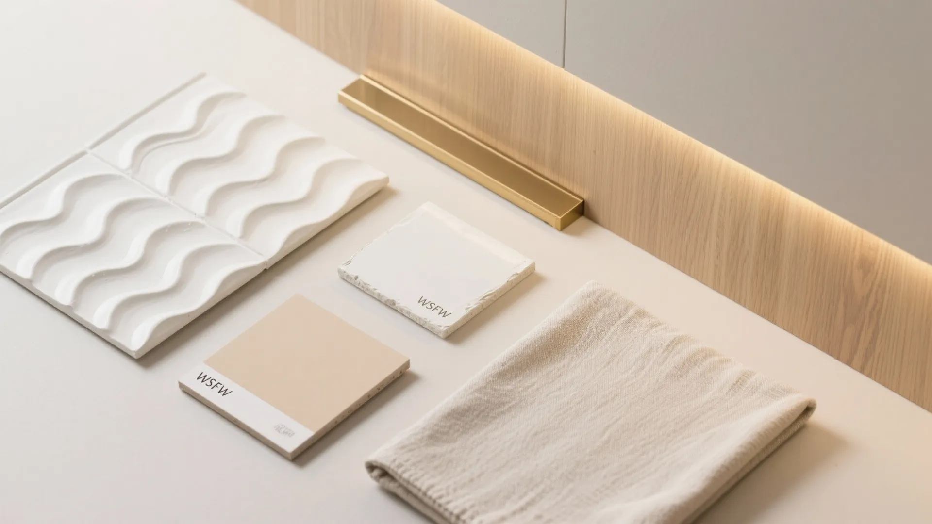 3D Gypsum Reliefs in a Calm Palette