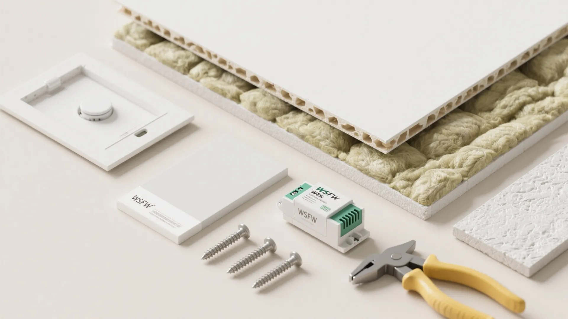 Clean Gypsum Ceiling with Hidden Access Panels